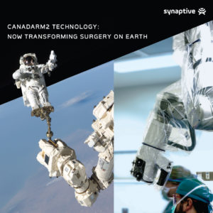 Space robotics originally developed to help astronauts on the International Space Station are now used in Modus V™ to help neurosurgery patients on Earth.