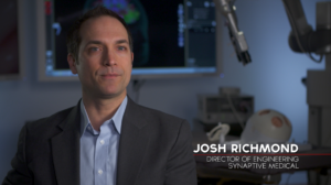 Synaptive Medical's Josh Richmond, Senior Director of Engineering.