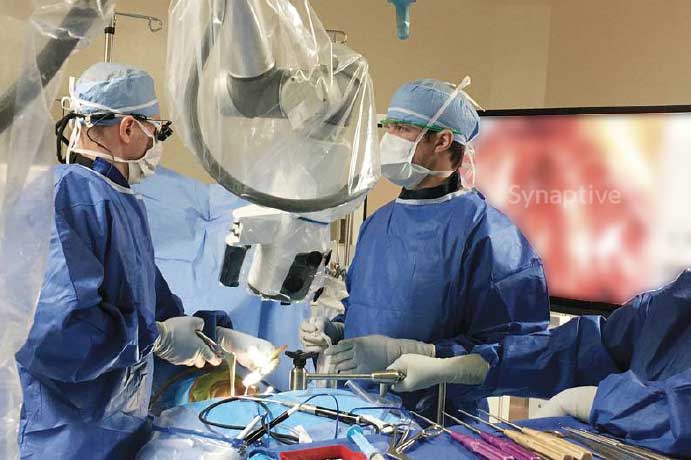 surgeons operating